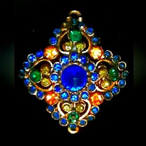 BRILLIANT VINTAGE ED LEE JEWELLED PIECE